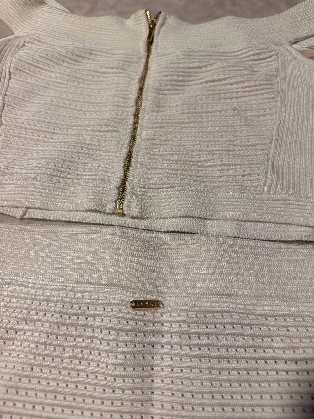 Bebe White Knit Pencil Skirt size S - Picture 5 of 8